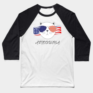 Ameowica - t-shirt, mask, tumbler, home decor Baseball T-Shirt